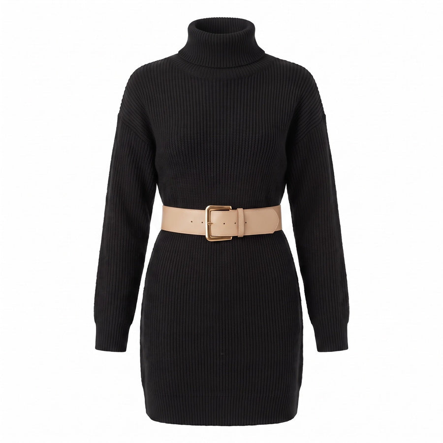 Strickkleid mit oder ohne Gürtel? So betonen Sie die Taille