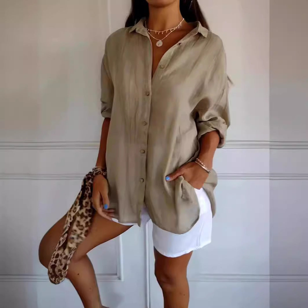 Hemdbluse Damen oversized