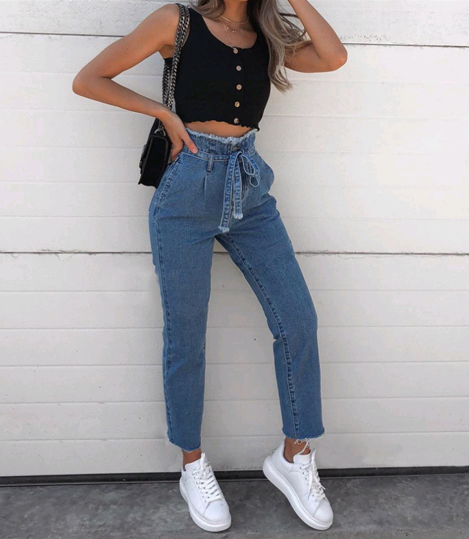 Skinny Jeans Damen High Waist