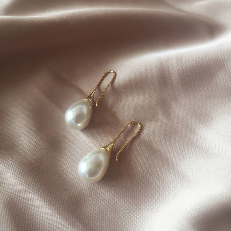 Tropfen Ohrringe Damen mit Perle – Perle kurz