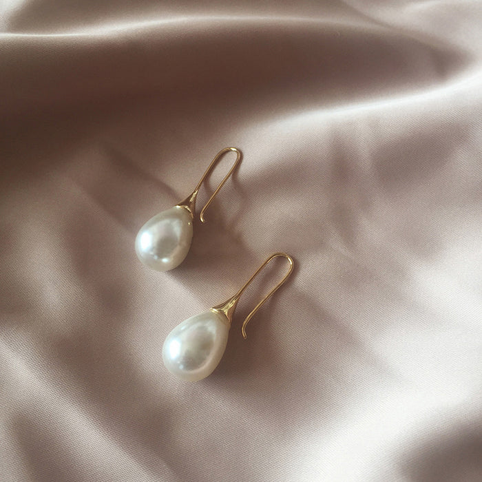 Tropfen Ohrringe Damen mit Perle – Perle kurz