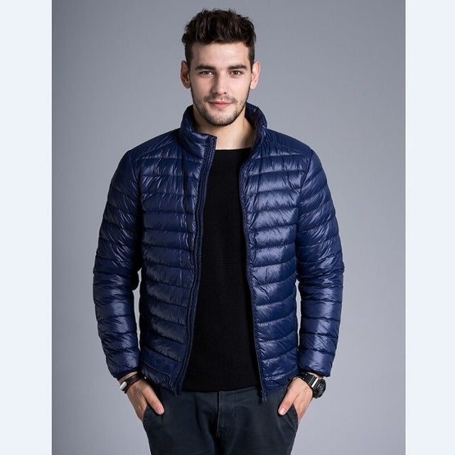 Steppjacke Herren leicht – Marineblau