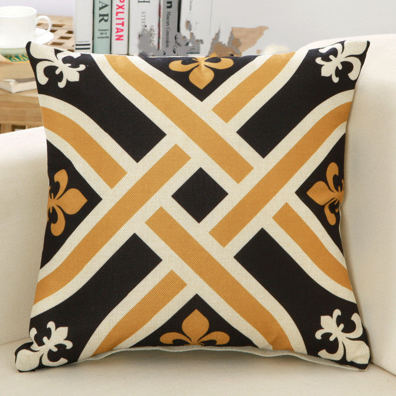 Kissenbezug im Art-Deco-Stil 45 x 45 cm – Gitter