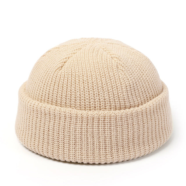 Docker Mütze Damen gestrickt – Beige