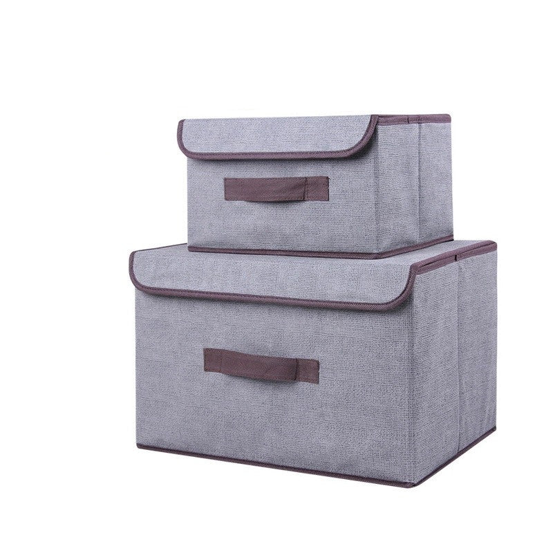 Aufbewahrungsbox mit Deckel – Grau