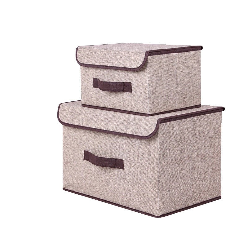 Aufbewahrungsbox mit Deckel – Beige