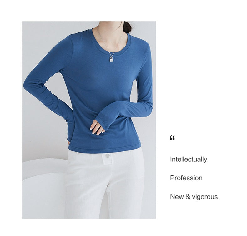 Basic Longsleeve mit Rundhalsausschnitt