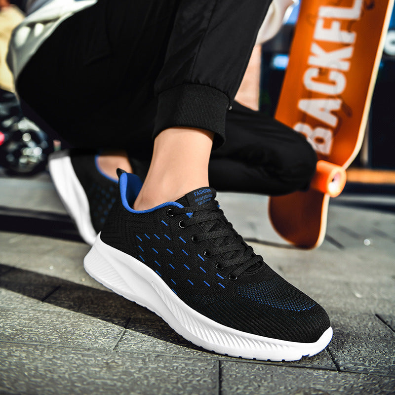 Sneaker Herren leicht aus Strick-Mesh
