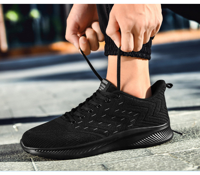 Sneaker Herren leicht aus Strick-Mesh