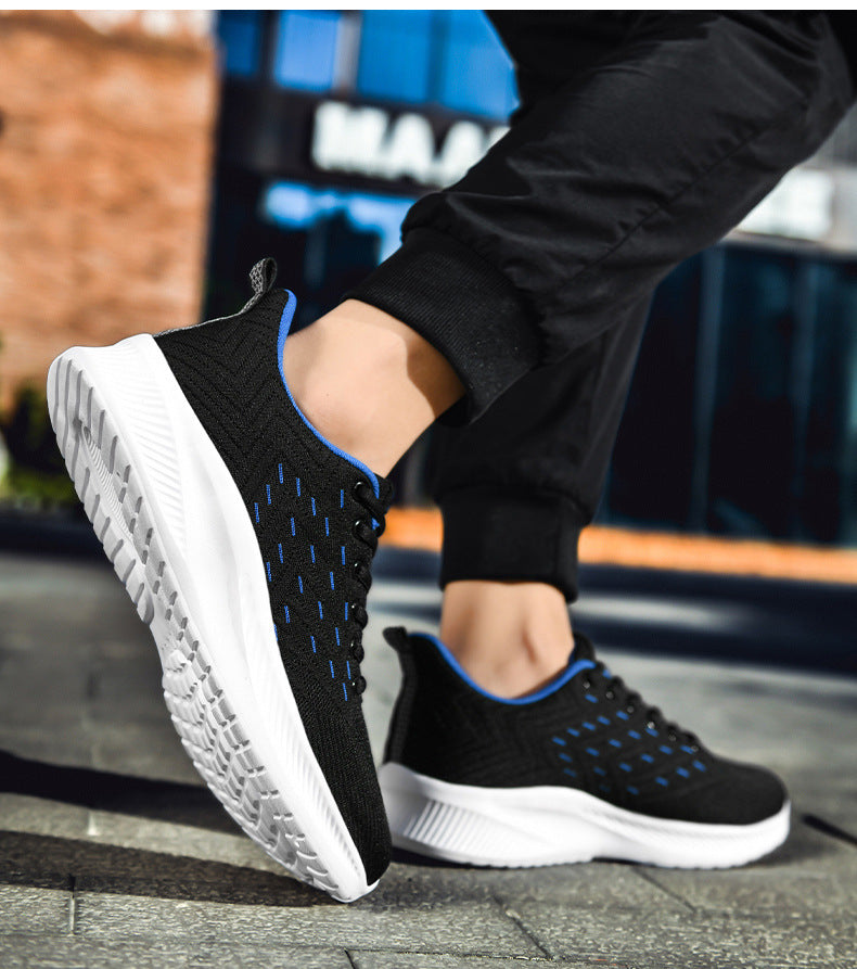 Sneaker Herren leicht aus Strick-Mesh