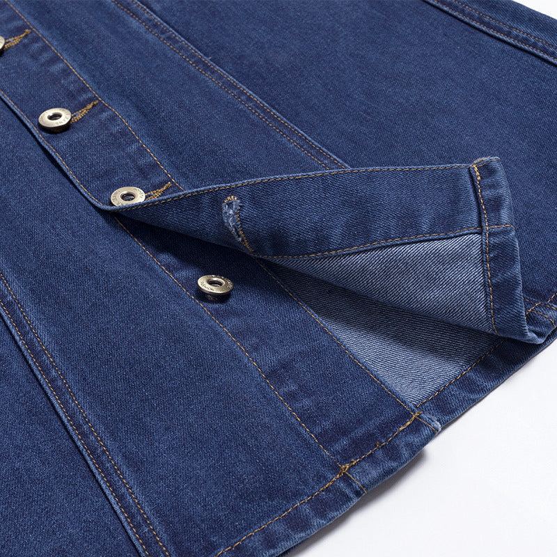 Jeansrock Damen midi mit Knopfleiste