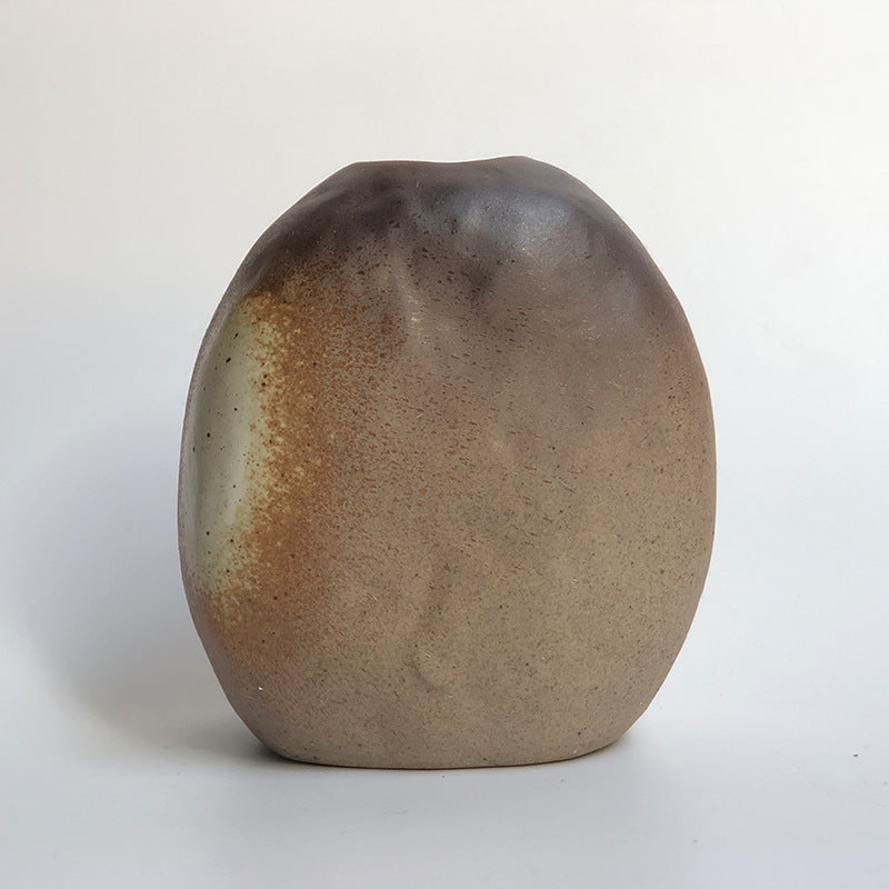Keramikvase rustikal – Rund
