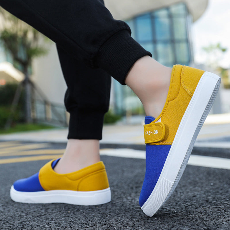 Canvas-Sneaker mit Klettverschluss