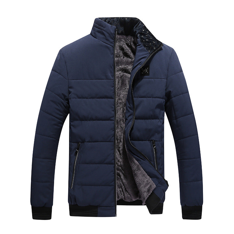 Winterjacke Herren mit Fleecefutter – Dunkelblau