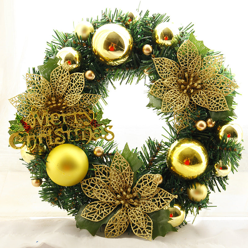 Türkranz Weihnachten 30 cm – Gold