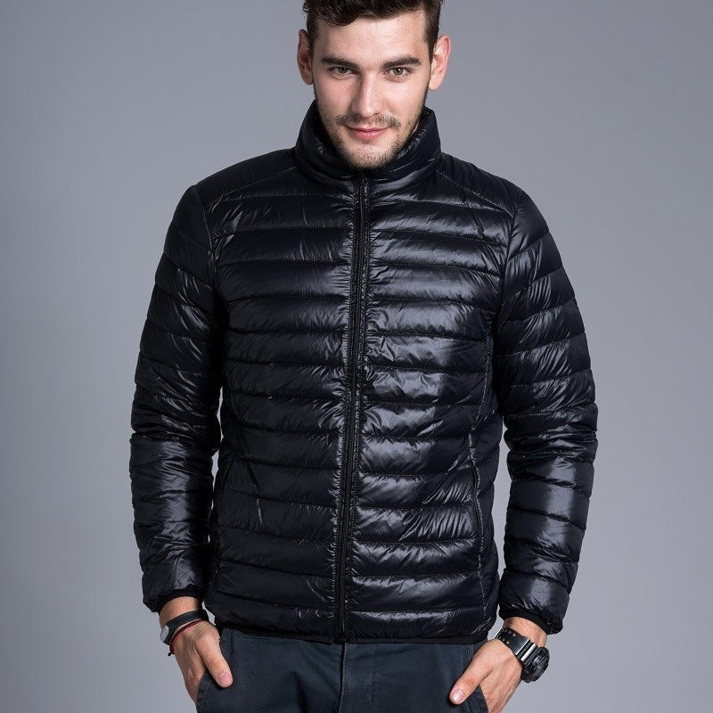 Steppjacke Herren leicht – Schwarz