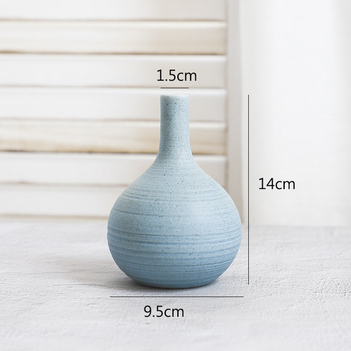 Vase aus Porzellan in Blau – Kugelform