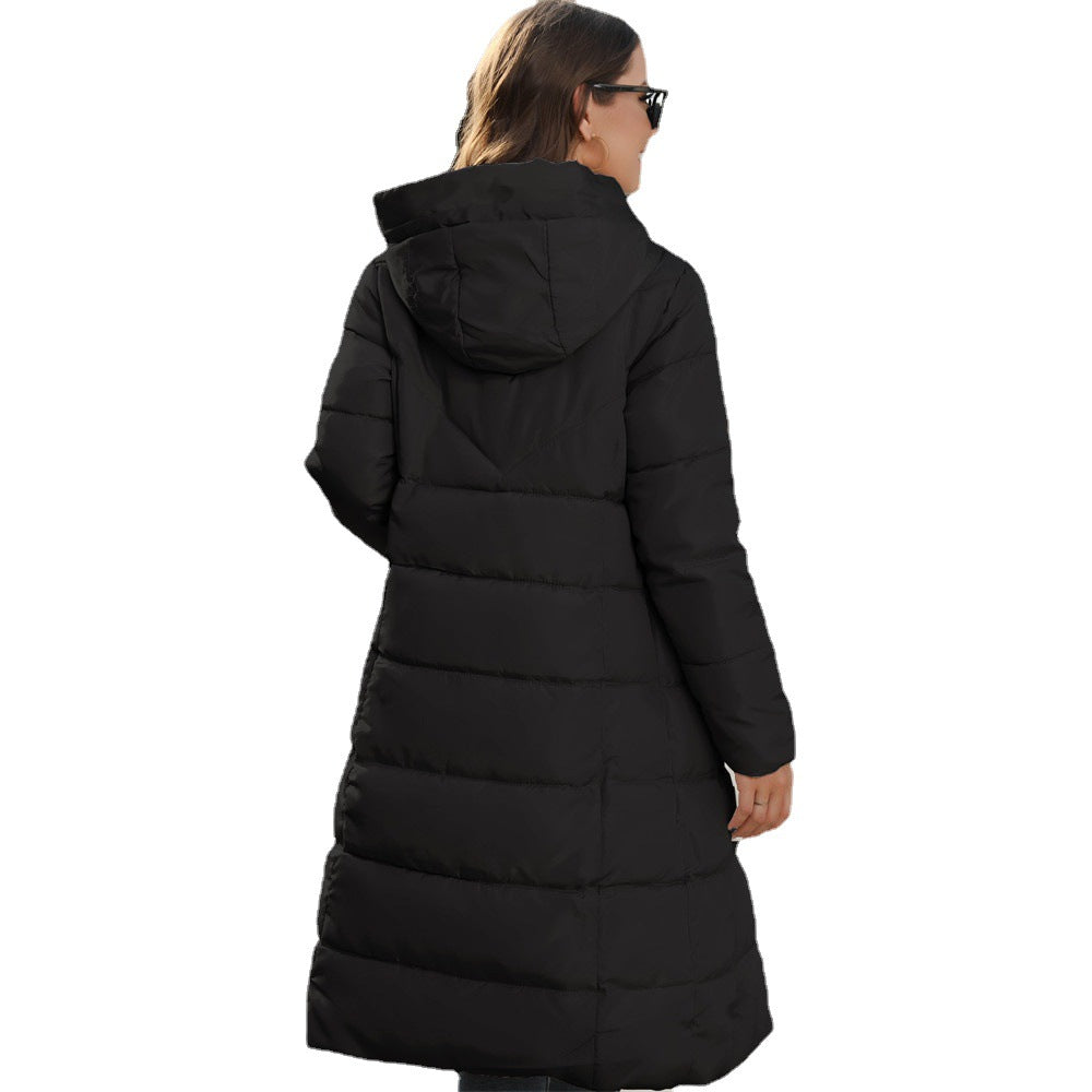 Wattierter Kapuzenmantel Damen