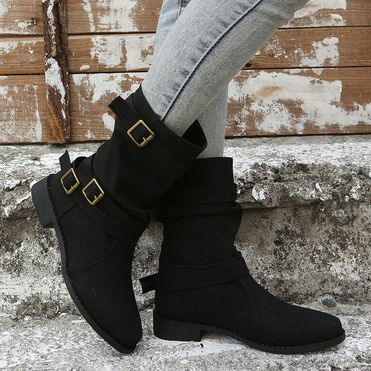 Stiefel Damen mit Schnallen