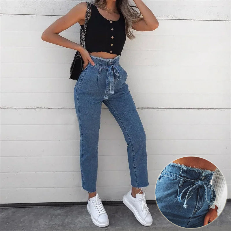 Skinny Jeans Damen High Waist