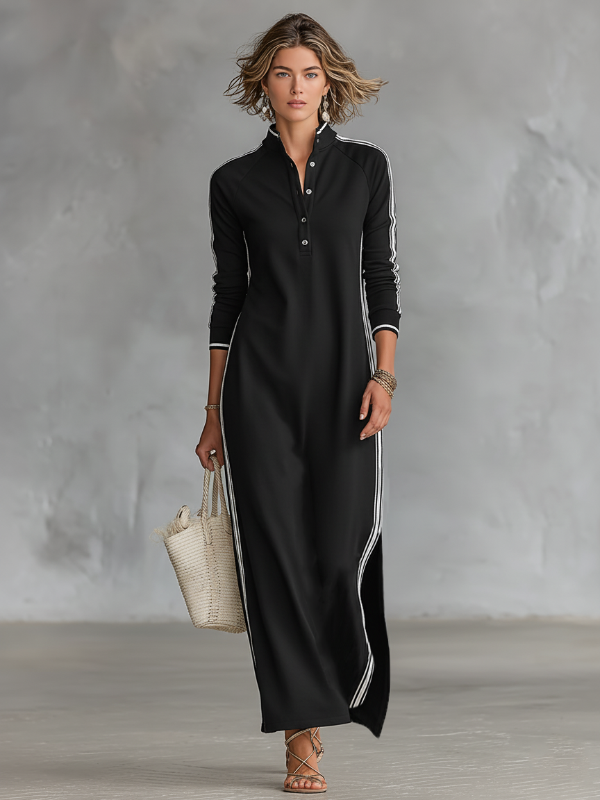Maxikleid Damen aus Sweatstoff – Ansicht 8
