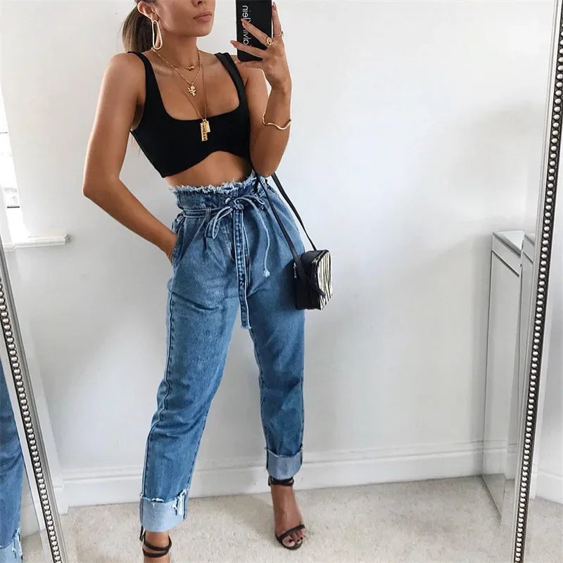 Skinny Jeans Damen High Waist