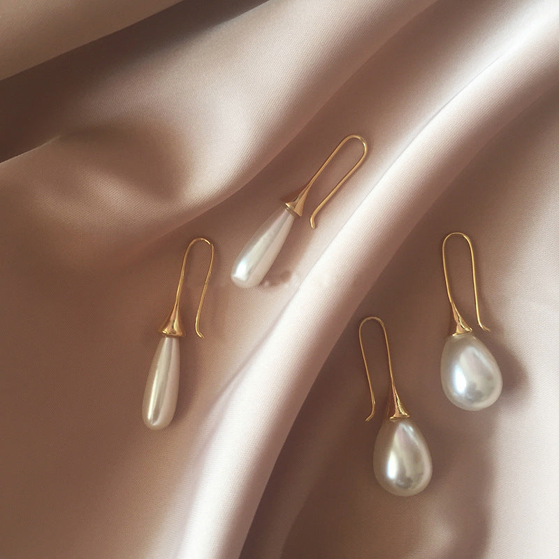 Tropfen Ohrringe Damen mit Perle