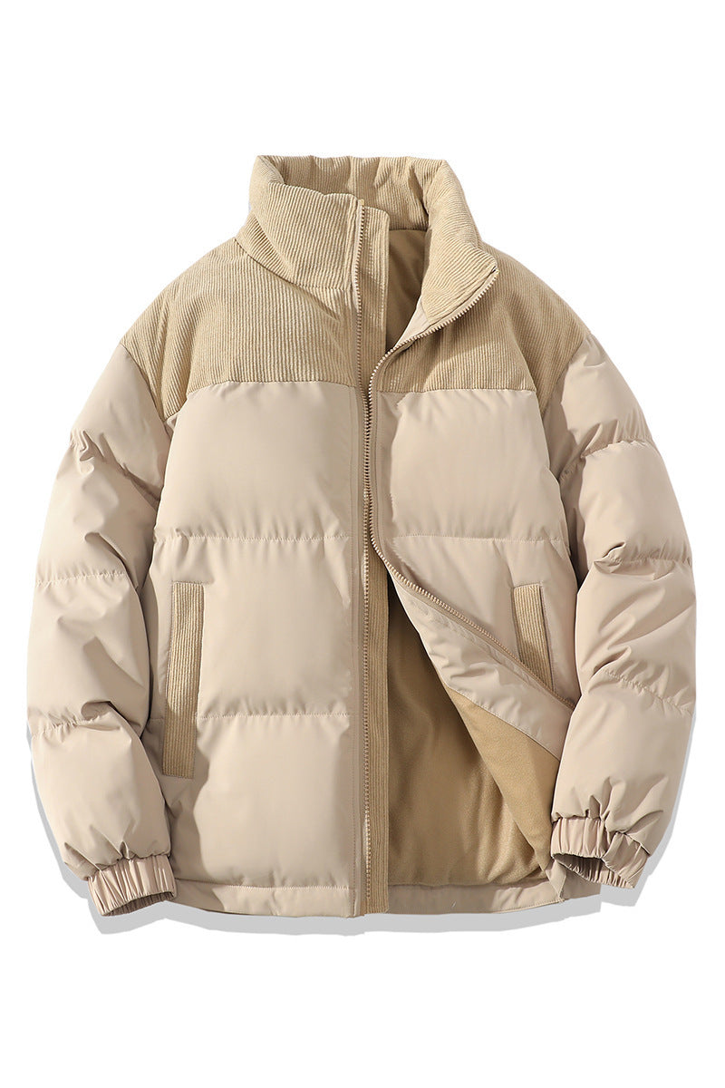 Pufferjacke Damen mit Stehkragen – Khaki