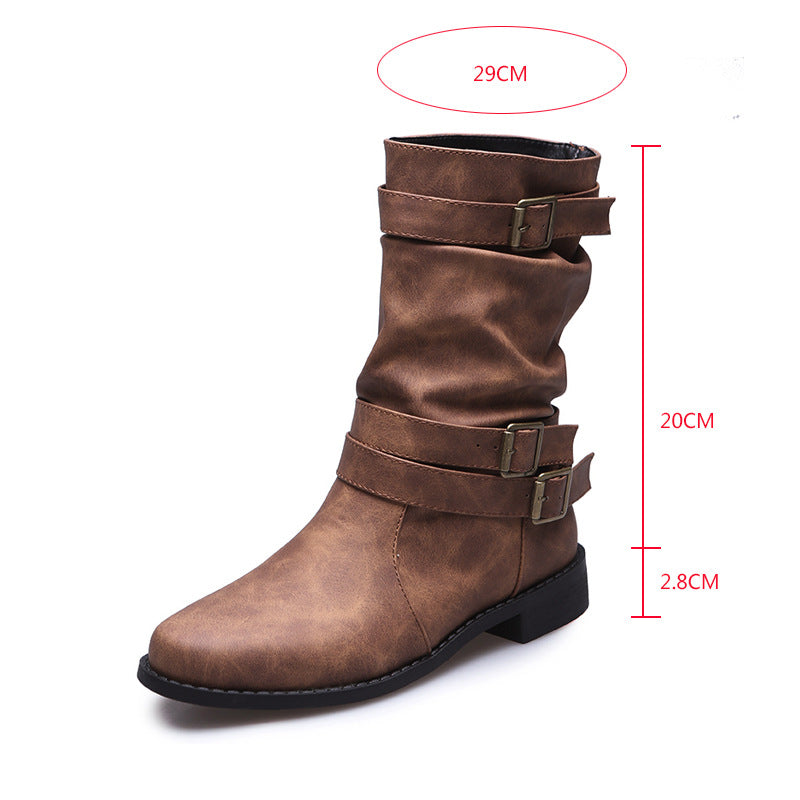 Stiefel Damen mit Schnallen