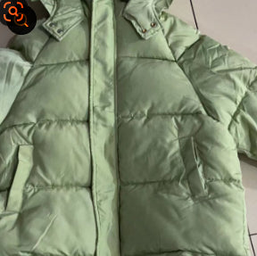 Steppjacke Damen locker mit Kapuze – Grün