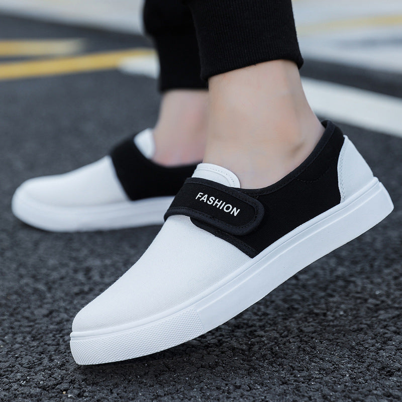 Canvas-Sneaker mit Klettverschluss
