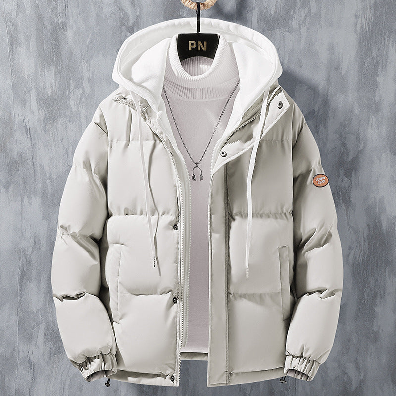 Pufferjacke Herren mit Kapuze – Khaki