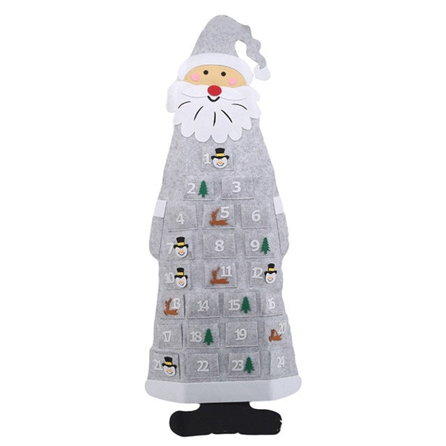 Adventskalender zum Befüllen – Grau