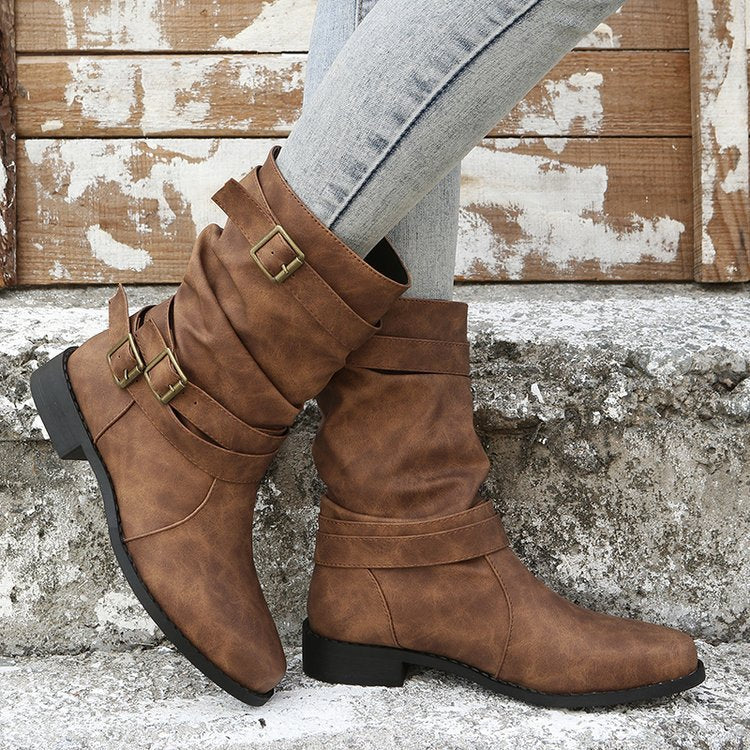 Stiefel Damen mit Schnallen