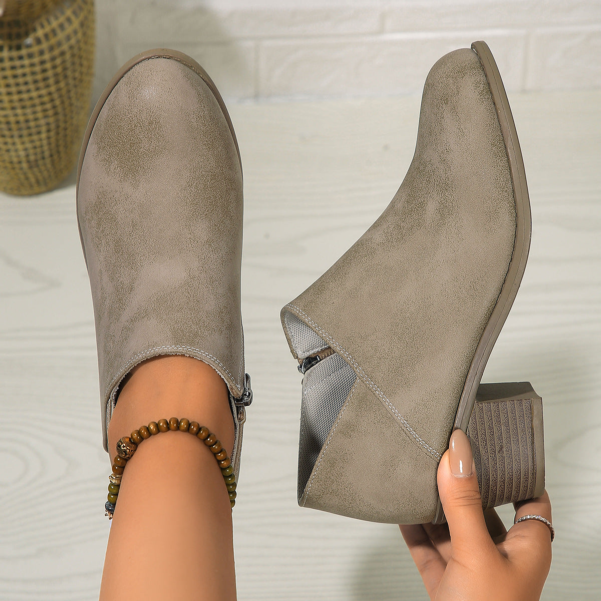 Stiefeletten Damen mit Seitenreißverschluss
