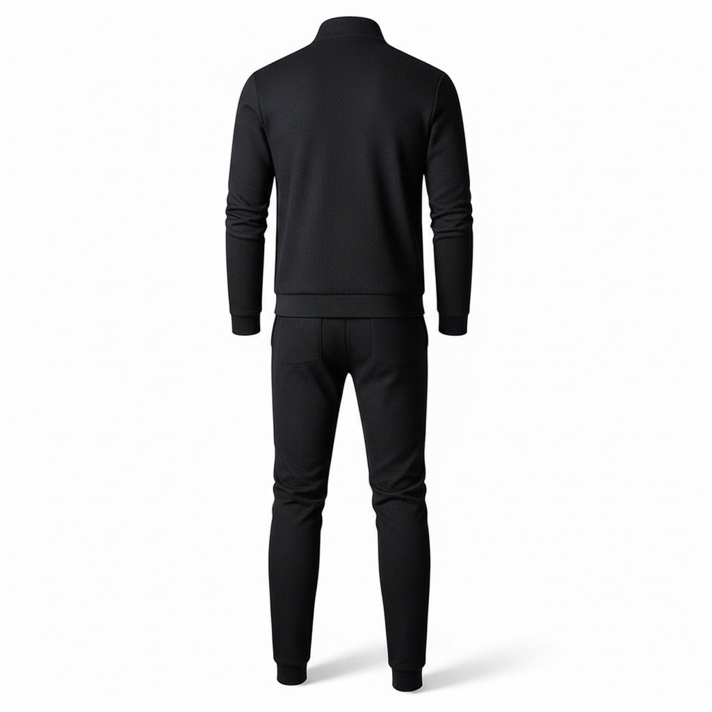 Trainingsanzug Herren mit Stehkragen – Moderner Jogginganzug – Rückansicht