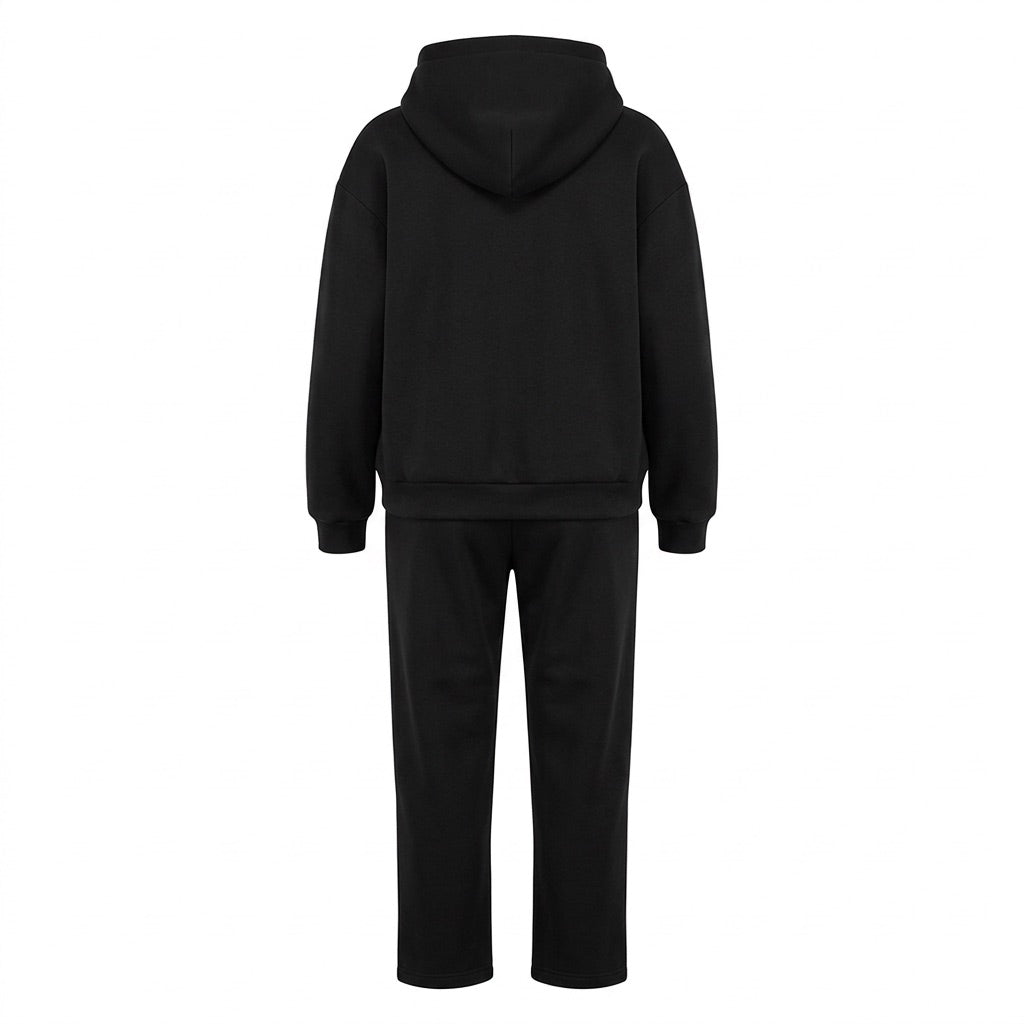 Hausanzug Damen Oversize – Hoodie und Hose als Zweiteiler – Rückansicht