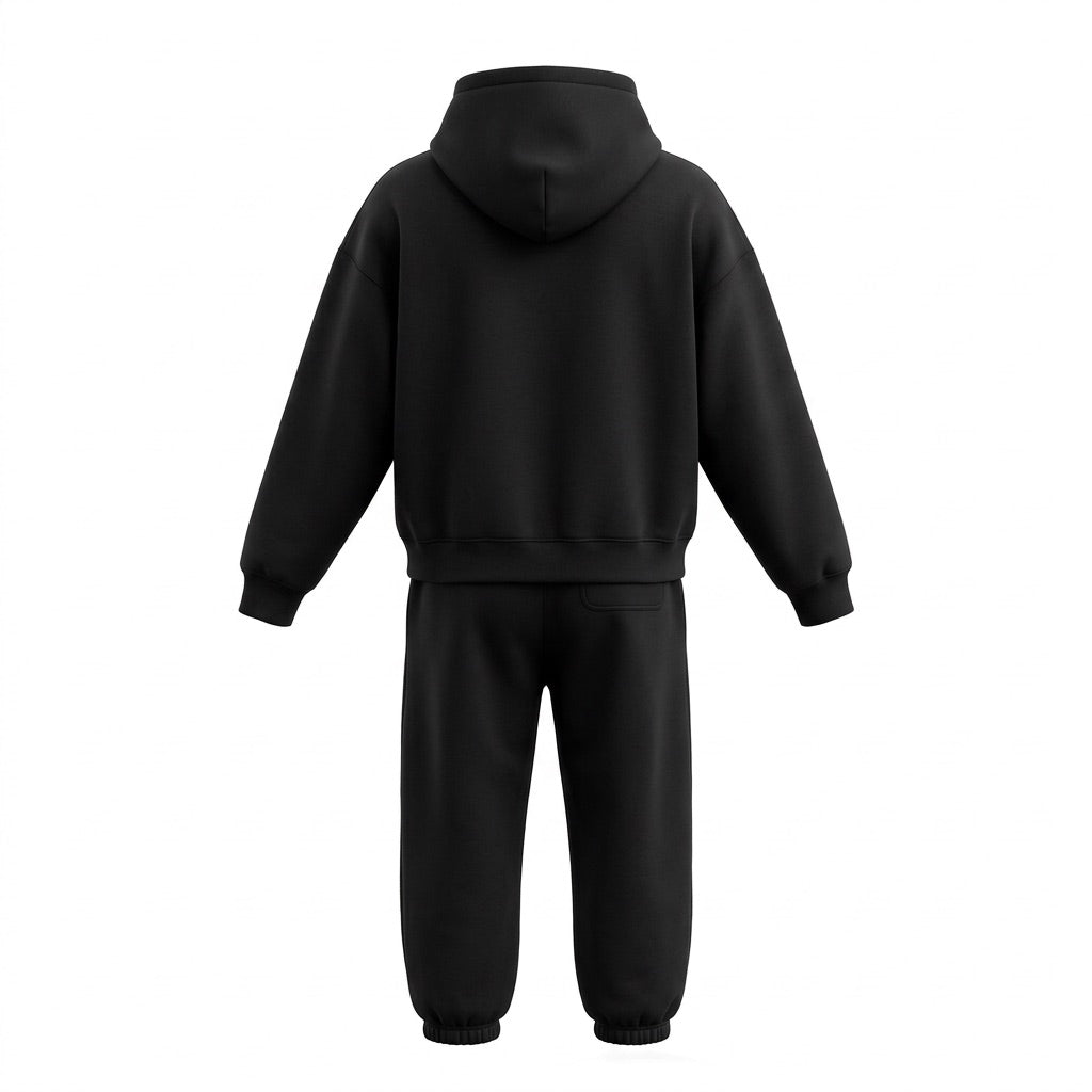 Herren Oversize Jogginganzug | Sportlich – Rückansicht