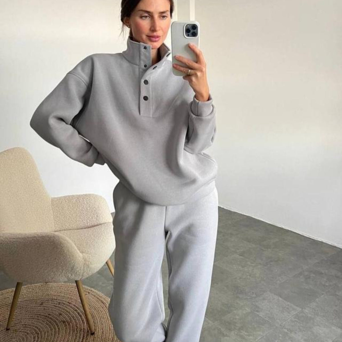 Oversize-Hoodie & Jogginghose im Set