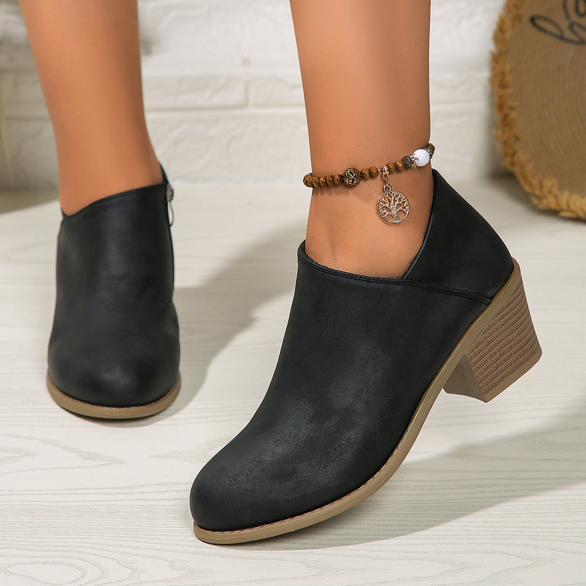 Stiefeletten Damen mit Seitenreißverschluss