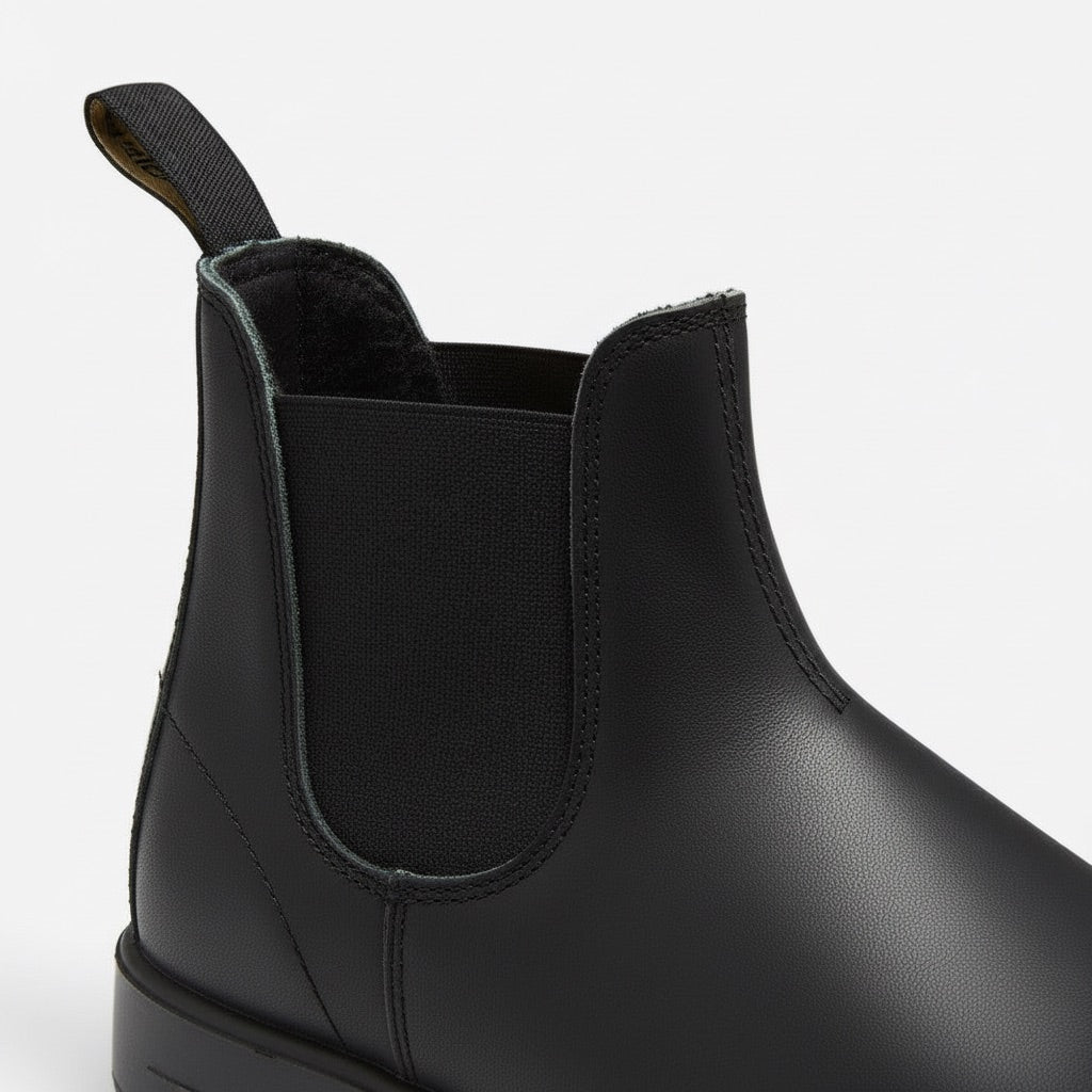 Chelsea Boots Herren gefüttert – Winterstiefeletten mit Profilsohle – Detail