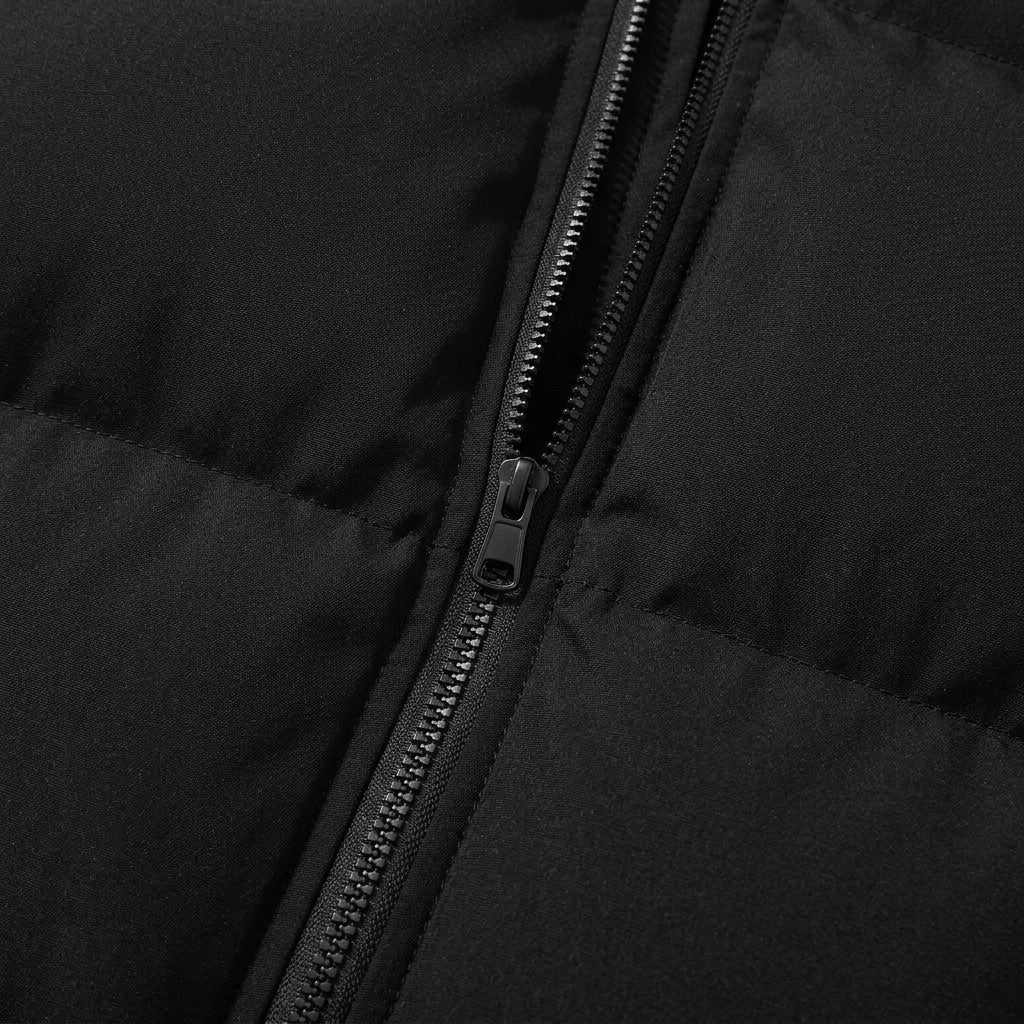 Pufferjacke Herren mit Kapuze – Gesteppte Winterjacke – Detail