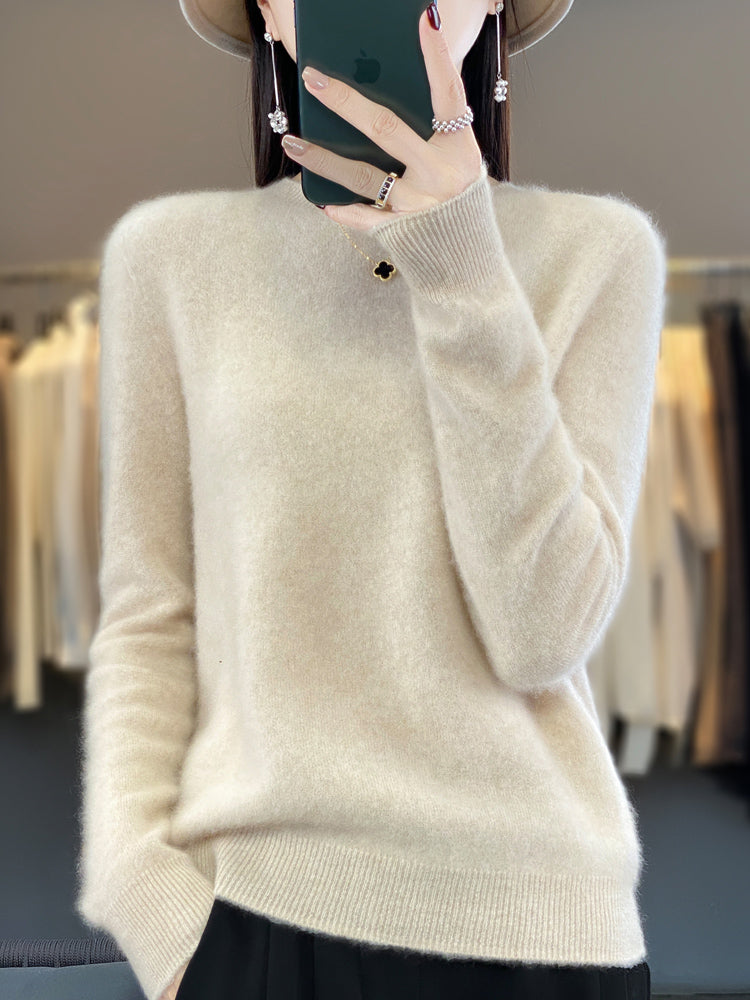 Strickpullover Damen Rundhals – Ansicht 8