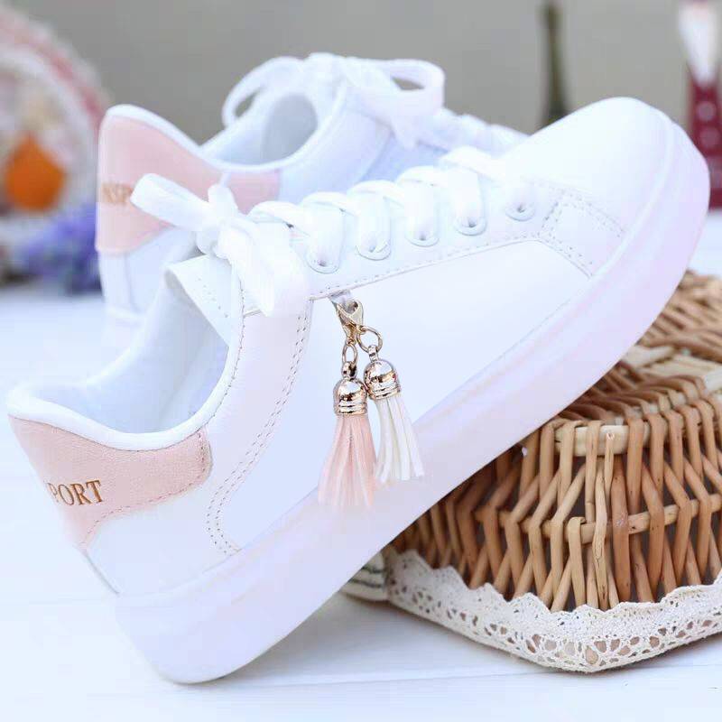 Sneaker Damen mit Zierelement – Rosa