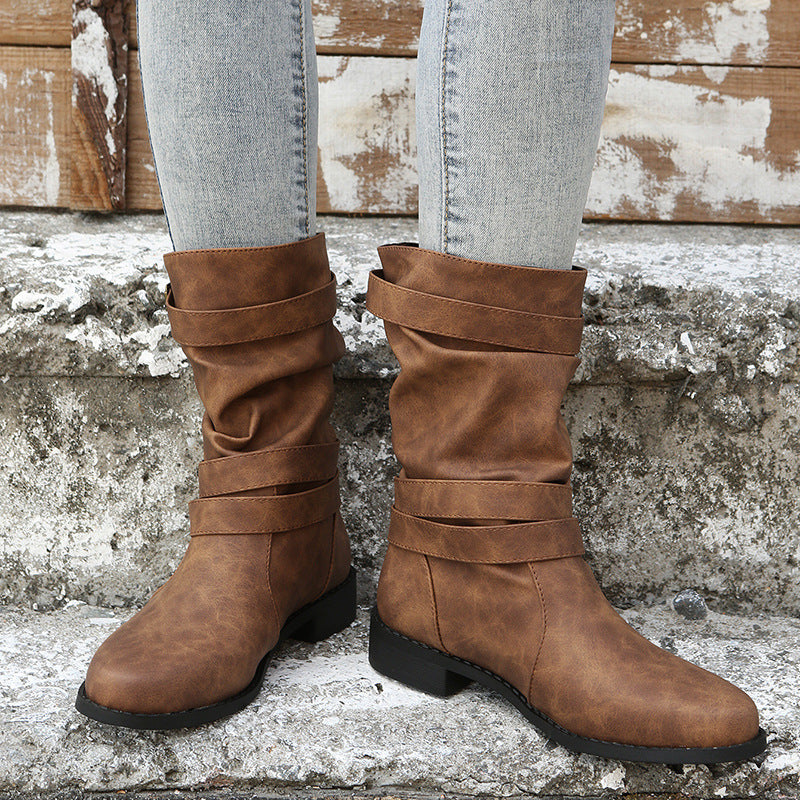 Stiefel Damen mit Schnallen