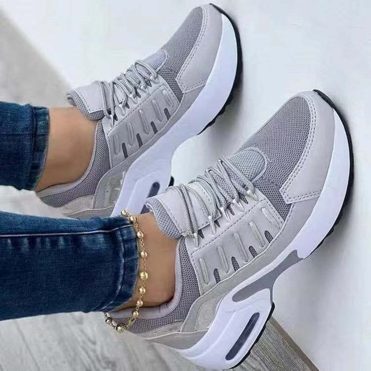 Keil-Sneaker Damen – Grau
