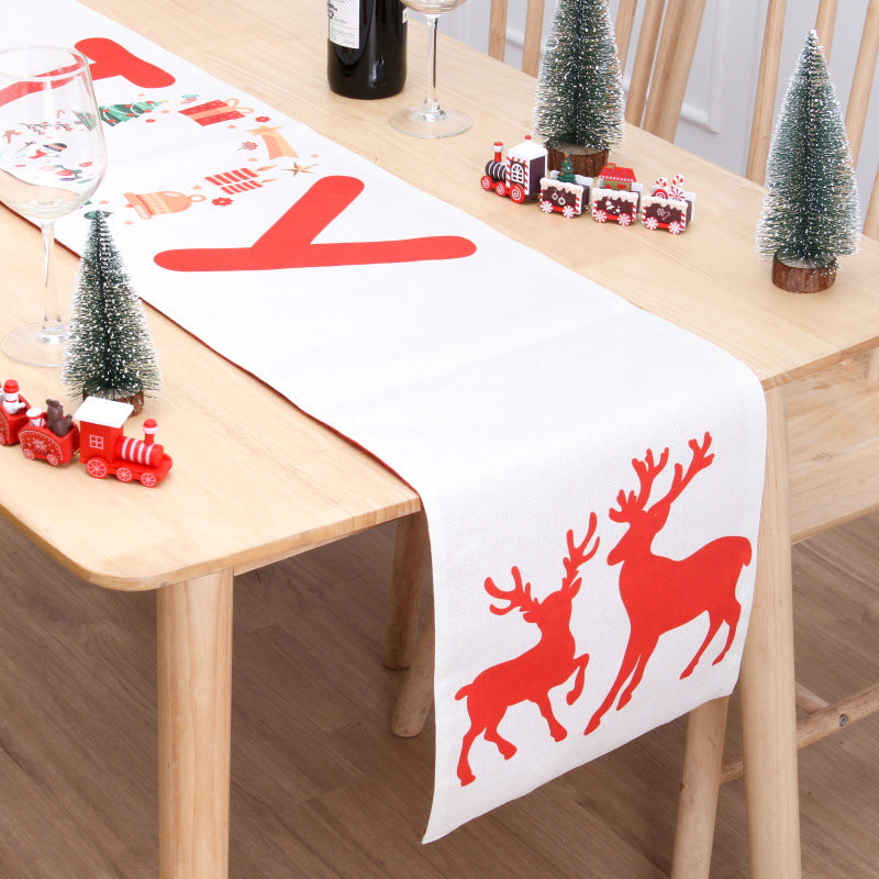 Tischläufer Weihnachten 180 x 33 cm – Rentier