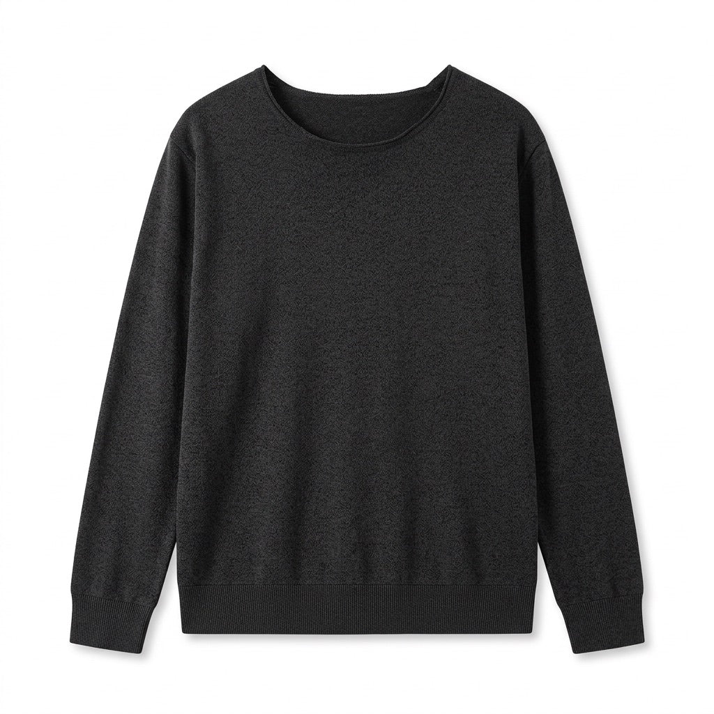 Herren Langarm Pullover | Lässig – Flatlay