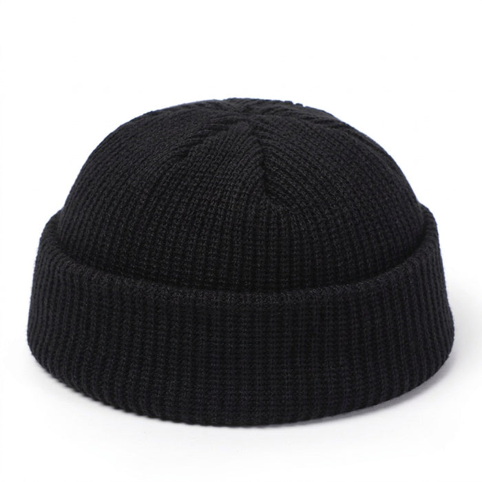 Docker Mütze Damen gestrickt – kurze Beanie – Vorderansicht