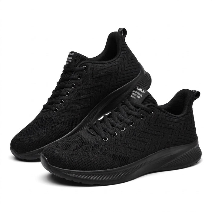 Sneaker Herren leicht aus Strick-Mesh – Laufschuhe für den Alltag – Vorderansicht